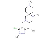 4-[(5-chloro-3-ethyl-1-methyl-1H-pyrazol-4-yl)methyl]-1,9-dimethyl-1,4,9-triazaspiro[5.5]undecane