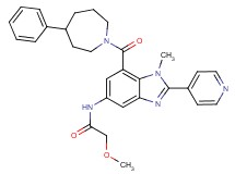 2-methoxy-N-[1-methyl-7-[(4-phenyl-1-azepanyl)carbonyl]-2-(4-pyridinyl)-1H-benzimidazol-5-yl]acetamide