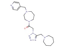1-{[5-(1-azepanylmethyl)-1H-tetrazol-1-yl]acetyl}-4-(4-pyridinylmethyl)-1,4-diazepane