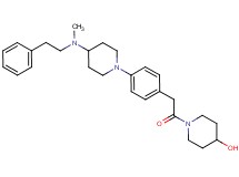 1-[(4-{4-[methyl(2-phenylethyl)amino]-1-piperidinyl}phenyl)acetyl]-4-piperidinol
