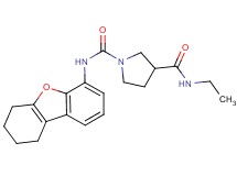 N~3~-ethyl-N~1~-(6,7,8,9-tetrahydrodibenzo[b,d]furan-4-yl)pyrrolidine-1,3-dicarboxamide