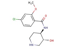 4-chloro-N-[rel-(3R,4R)-3-hydroxy-4-piperidinyl]-2-methoxybenzamide hydrochloride