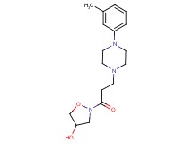 2-{3-[4-(3-methylphenyl)-1-piperazinyl]propanoyl}-4-isoxazolidinol