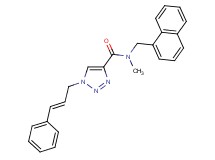 N-methyl-N-(1-naphthylmethyl)-1-[(2E)-3-phenyl-2-propen-1-yl]-1H-1,2,3-triazole-4-carboxamide
