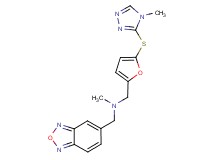 (2,1,3-benzoxadiazol-5-ylmethyl)methyl({5-[(4-methyl-4H-1,2,4-triazol-3-yl)thio]-2-furyl}methyl)amine