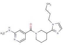 4-{[3-(1-butyl-1H-imidazol-2-yl)-1-piperidinyl]carbonyl}-N-methyl-2-pyridinamine