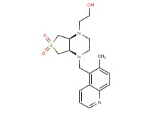 2-[(4aR*,7aS*)-4-[(6-methylquinolin-5-yl)methyl]-6,6-dioxidohexahydrothieno[3,4-b]pyrazin-1(2H)-yl]ethanol