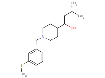 3-methyl-1-{1-[3-(methylthio)benzyl]-4-piperidinyl}-1-butanol