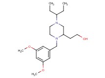 2-[1-(3,5-dimethoxybenzyl)-4-(1-ethylpropyl)-2-piperazinyl]ethanol