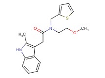 N-(2-methoxyethyl)-2-(2-methyl-1H-indol-3-yl)-N-(2-thienylmethyl)acetamide