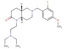 (4aR*,8aS*)-1-[2-(diethylamino)ethyl]-6-(2-fluoro-4-methoxybenzyl)octahydro-1,6-naphthyridin-2(1H)-one