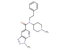 3-methyl-N-(1-methyl-4-piperidinyl)-N-(2-phenylethyl)-3H-[1,2,3]triazolo[4,5-b]pyridine-6-carboxamide
