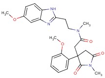 N-[2-(5-methoxy-1H-benzimidazol-2-yl)ethyl]-2-[3-(2-methoxyphenyl)-1-methyl-2,5-dioxo-3-pyrrolidinyl]-N-methylacetamide