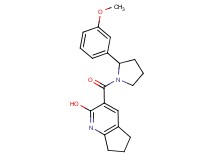 3-{[2-(3-methoxyphenyl)-1-pyrrolidinyl]carbonyl}-6,7-dihydro-5H-cyclopenta[b]pyridin-2-ol