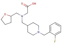 N-{[1-(2-fluorobenzyl)piperidin-4-yl]methyl}-N-(tetrahydrofuran-2-ylmethyl)glycine