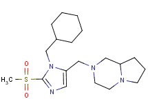 2-{[1-(cyclohexylmethyl)-2-(methylsulfonyl)-1H-imidazol-5-yl]methyl}octahydropyrrolo[1,2-a]pyrazine