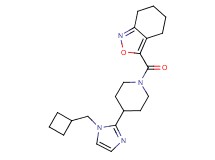 3-({4-[1-(cyclobutylmethyl)-1H-imidazol-2-yl]piperidin-1-yl}carbonyl)-4,5,6,7-tetrahydro-2,1-benzisoxazole
