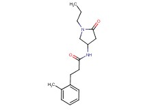 3-(2-methylphenyl)-N-(5-oxo-1-propylpyrrolidin-3-yl)propanamide