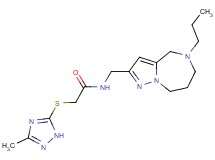 2-[(3-methyl-1H-1,2,4-triazol-5-yl)thio]-N-[(5-propyl-5,6,7,8-tetrahydro-4H-pyrazolo[1,5-a][1,4]diazepin-2-yl)methyl]acetamide