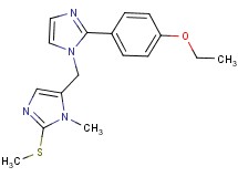 5-{[2-(4-ethoxyphenyl)-1H-imidazol-1-yl]methyl}-1-methyl-2-(methylthio)-1H-imidazole