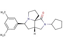 (3aS*,5S*,9aS*)-2-cyclopentyl-5-(3,5-dimethylphenyl)hexahydro-7H-pyrrolo[3,4-g]pyrrolizin-1(2H)-one