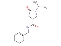 N-(1-cyclohexen-1-ylmethyl)-1-isopropyl-5-oxo-3-pyrrolidinecarboxamide