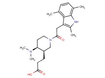 3-{(3R*,4S*)-4-(dimethylamino)-1-[(2,4,7-trimethyl-1H-indol-3-yl)acetyl]piperidin-3-yl}propanoic acid