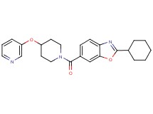 2-cyclohexyl-6-{[4-(3-pyridinyloxy)-1-piperidinyl]carbonyl}-1,3-benzoxazole