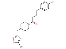 1-[4-(4-chlorophenyl)butanoyl]-4-[(5-methyl-1,2,4-oxadiazol-3-yl)methyl]piperazine