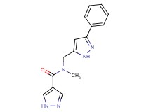 N-methyl-N-[(3-phenyl-1H-pyrazol-5-yl)methyl]-1H-pyrazole-4-carboxamide