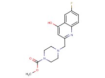 methyl 4-[(6-fluoro-4-hydroxyquinolin-2-yl)methyl]piperazine-1-carboxylate