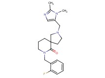 2-[(1,2-dimethyl-1H-imidazol-5-yl)methyl]-7-(2-fluorobenzyl)-2,7-diazaspiro[4.5]decan-6-one
