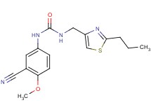 N-(3-cyano-4-methoxyphenyl)-N'-[(2-propyl-1,3-thiazol-4-yl)methyl]urea