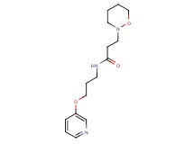 3-(1,2-oxazinan-2-yl)-N-[3-(pyridin-3-yloxy)propyl]propanamide
