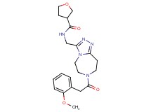 N-({7-[2-(2-methoxyphenyl)acetyl]-6,7,8,9-tetrahydro-5H-[1,2,4]triazolo[4,3-d][1,4]diazepin-3-yl}methyl)tetrahydro-3-furancarboxamide