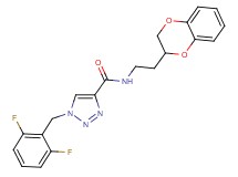 1-(2,6-difluorobenzyl)-N-[2-(2,3-dihydro-1,4-benzodioxin-2-yl)ethyl]-1H-1,2,3-triazole-4-carboxamide