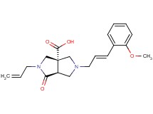 (3aS*,6aS*)-2-allyl-5-[(2E)-3-(2-methoxyphenyl)prop-2-en-1-yl]-1-oxohexahydropyrrolo[3,4-c]pyrrole-3a(1H)-carboxylic acid