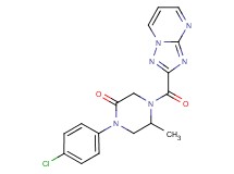 1-(4-chlorophenyl)-5-methyl-4-([1,2,4]triazolo[1,5-a]pyrimidin-2-ylcarbonyl)-2-piperazinone