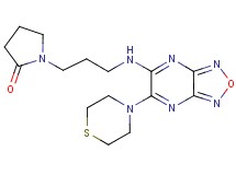 1-(3-{[6-(4-thiomorpholinyl)[1,2,5]oxadiazolo[3,4-b]pyrazin-5-yl]amino}propyl)-2-pyrrolidinone