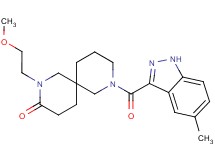 2-(2-methoxyethyl)-8-[(5-methyl-1H-indazol-3-yl)carbonyl]-2,8-diazaspiro[5.5]undecan-3-one