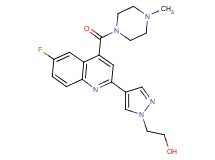 2-(4-{6-fluoro-4-[(4-methylpiperazin-1-yl)carbonyl]quinolin-2-yl}-1H-pyrazol-1-yl)ethanol