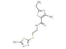2-ethyl-4-methyl-N-{2-[(5-methyl-1,3,4-thiadiazol-2-yl)thio]ethyl}-1,3-thiazole-5-carboxamide