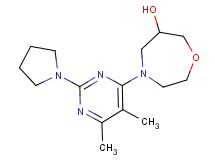 4-(5,6-dimethyl-2-pyrrolidin-1-ylpyrimidin-4-yl)-1,4-oxazepan-6-ol