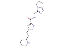 N-(6,7-dihydro-5H-pyrrolo[2,1-c][1,2,4]triazol-3-ylmethyl)-1-(2-piperidin-2-ylethyl)-1H-1,2,3-triazole-4-carboxamide