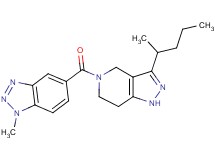 1-methyl-5-{[3-(1-methylbutyl)-1,4,6,7-tetrahydro-5H-pyrazolo[4,3-c]pyridin-5-yl]carbonyl}-1H-1,2,3-benzotriazole