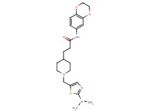 N-(2,3-dihydro-1,4-benzodioxin-6-yl)-3-(1-{[2-(dimethylamino)-1,3-thiazol-5-yl]methyl}-4-piperidinyl)propanamide