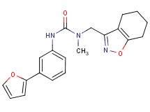 N'-[3-(2-furyl)phenyl]-N-methyl-N-(4,5,6,7-tetrahydro-1,2-benzisoxazol-3-ylmethyl)urea