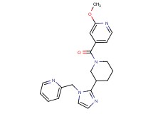 2-methoxy-4-({3-[1-(pyridin-2-ylmethyl)-1H-imidazol-2-yl]piperidin-1-yl}carbonyl)pyridine