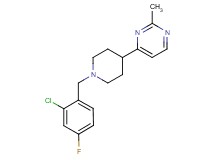 4-[1-(2-chloro-4-fluorobenzyl)piperidin-4-yl]-2-methylpyrimidine
