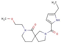 2-[(5-ethyl-1H-pyrrol-2-yl)carbonyl]-7-(2-methoxyethyl)-2,7-diazaspiro[4.5]decan-6-one